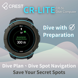 CREST CR5L COLOR DIVE COMPUTER FOR SCUBA DIVING BLUETOOTH SYNC GPS