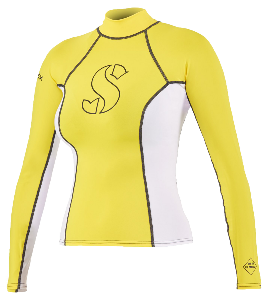 SCUBAPRO T-FLEX RASH GUARD, LONG SLEEVE, WOMEN – WhaleShark Malaysia