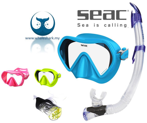 Seac Mantra Mask Frameless Mask For Snorkeling & Diving - WhaleShark Malaysia