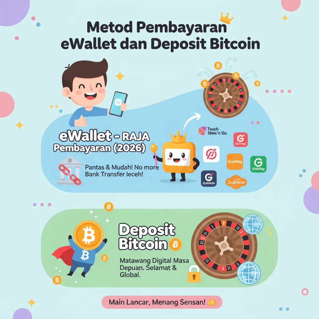 Metod Pembayaran eWallet dan Deposit Bitcoin