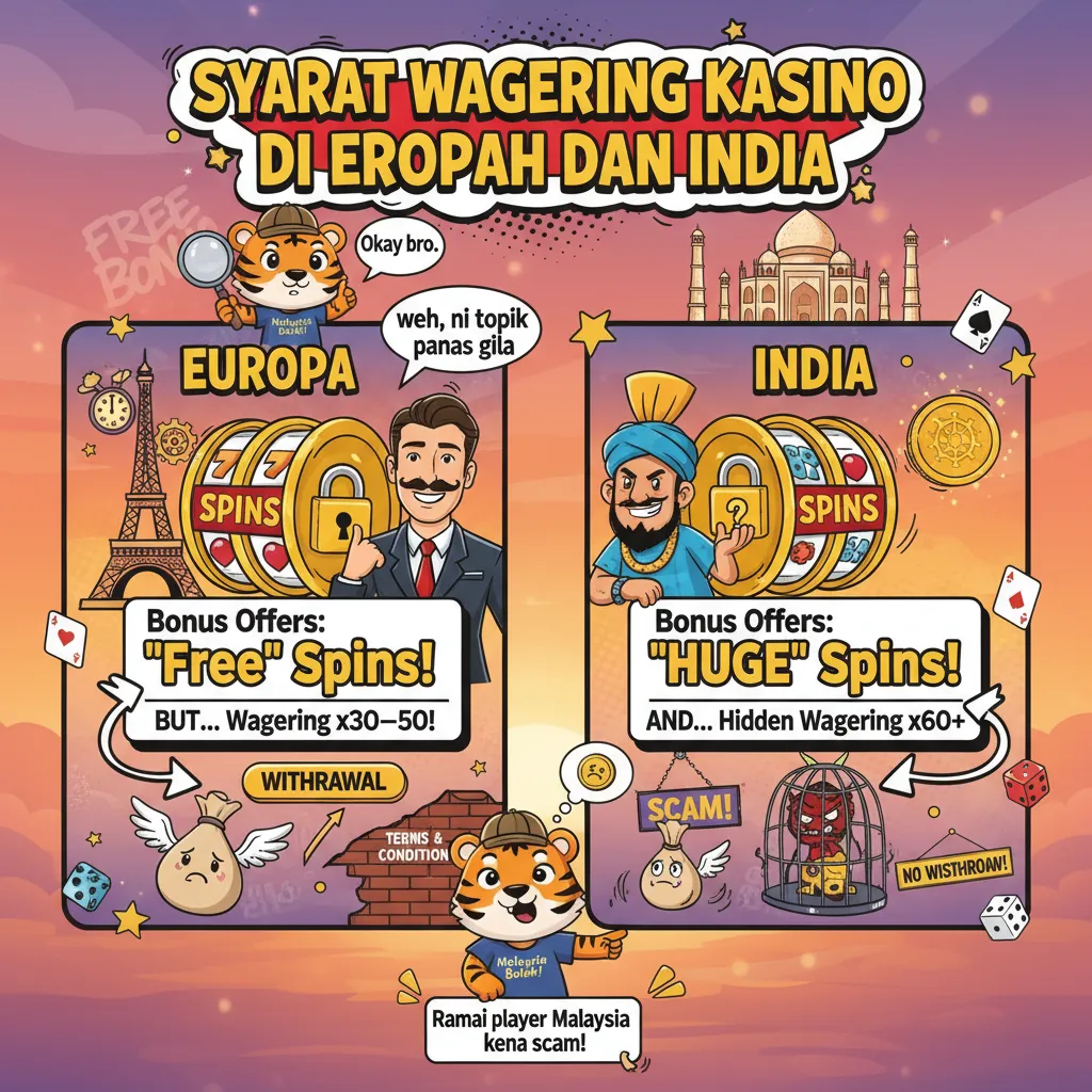 Syarat Wagering Kasino di Eropah dan India